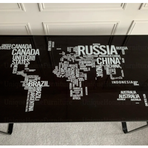 Glass Computer Desk Black Writing Table Modern Study Office Kids PC Workstation - Image 2