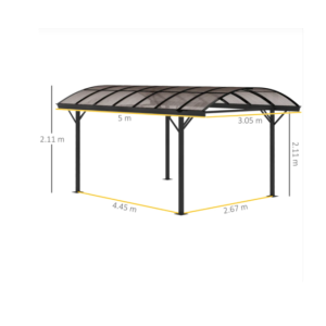 Structure Car Port Outdoor Gazebo Canopy Large Garden Patio Shade Shelter Awning - Image 10