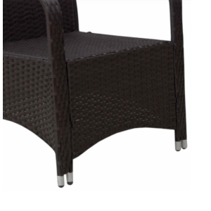 Rattan Patio Set Garden Bistro Lounge Table 2 Sofa Chair Cushion Large Furniture - Image 5
