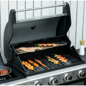 Large Gas BBQ Outdoor Garden Barbecue Stainless Steel Burner Grill Patio Table - Image 4