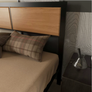Industrial Bed Frame Rustic Metal Bedroom Double Size Furniture Modern Headboard - Image 4