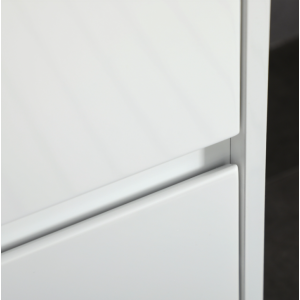 Bathroom Vanity Unit Modern White High Gloss 2 Drawers Under Sink Basin Cabinet - Image 7