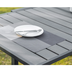 Garden Dining Table Outdoor Large Extendable Square Furniture Metal Bistro Patio - Image 3