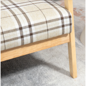 Small Vintage Sofa Danish Mid Century Style Wood Couch 2 Seater Love Seat Settee - Image 3