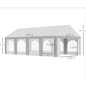 Large Marquee Tent Heavy Duty Event Canopy Party Wedding Gazebo Outdoor Car Port - Image 5