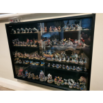 Display Wall Cabinet Glass Models Vitrine Collectors Storage Box Shelves Unit