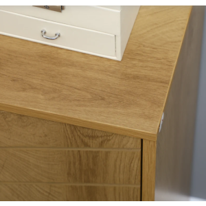 Small Wooden Cabinet Scandinavian Modern Cupboard Nordic Style Storage Sideboard - Image 4