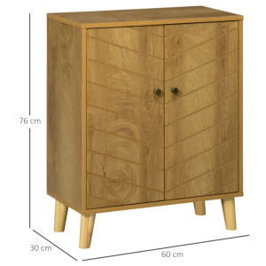 Small Wooden Cabinet Scandinavian Modern Cupboard Nordic Style Storage Sideboard - Image 7