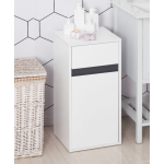Modern Side Cabinet White Slim Storage Cupboard Small Narrow Drawer Shelf Unit