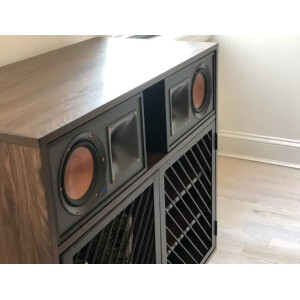 Vinyl Record Cabinet Mid Century Modern Media Stereo Hifi Storage Shelf Cupboard - Image 6