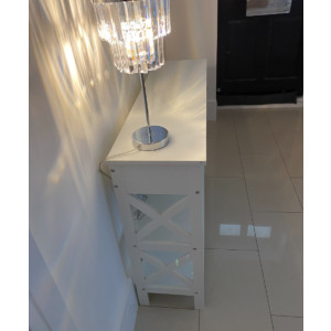 Narrow Console Table Large Modern Sideboard Hallway Slim Storage Shelf Side Draw - Image 4
