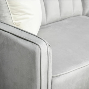 Vintage Sofa Bed 3 Seater Furniture Convertible Couch Large Velvet Seat Settee - Image 5