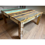 Rustic Coffee Table Large Square Vintage Industrial style Solid Wood Living Room