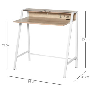 Modern Computer Desk Small Compact Workstation Metal Kids Office Writing Table - Image 6