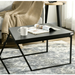 Modern Coffee Table Rustic Metal Set 2 Side End Tables Vintage Industrial Room - Image 7