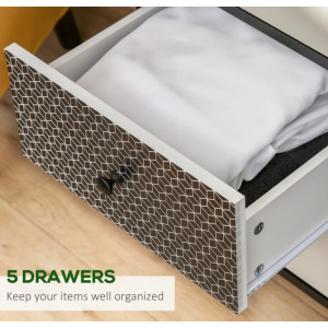 Retro Chest Drawers Vintage Storage Cabinet Tall Apothecary Bedroom Wood Tallboy - Image 4