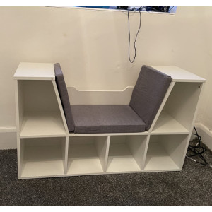 Modern Storage Bench Cushion Window Seat Kid Cube Bookcase Cabinet Display Shelf - Image 3