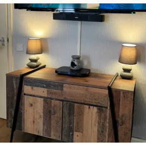 Large Industrial Sideboard Rustic Metal Cupboard Storage Side TV Cabinet Unit - Image 5