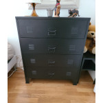 Industrial Chest of Drawers Vintage Retro Sideboard Metal Storage Side Cabinet