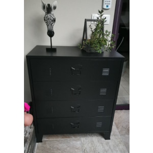 Industrial Chest of Drawers Vintage Retro Sideboard Metal Storage Side Cabinet - Image 3