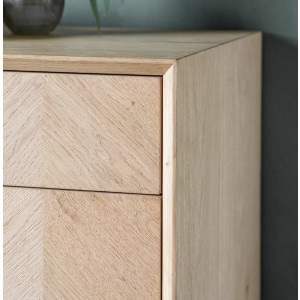 Large Chest of Drawers Rustic Oak Sideboard Scandinavian Modern Storage Cabinet Unit - Image 3
