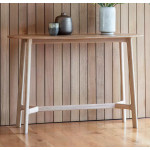 Oak Console Table Scandinavian Modern Hallway Furniture Rustic Wooden Sideboard