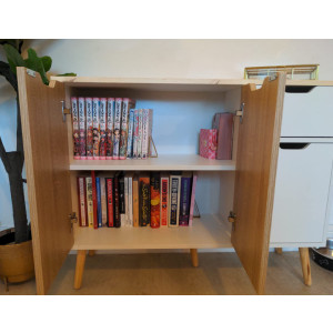 Large Storage Sideboard Vintage Retro Furniture Side Cabinet Wooden Cupboard Leg - Image 3