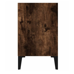 Rustic Bedside Table Vintage Industrial Side Cabinet Metal Storage Bedroom Unit - Image 4