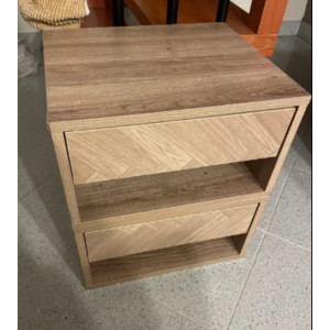 Floating Bedside Tables Set 2 Scandinavian Modern Wall Mounted Cabinet Drawer - Image 4