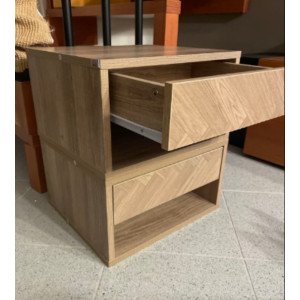 Floating Bedside Tables Set 2 Scandinavian Modern Wall Mounted Cabinet Drawer - Image 5