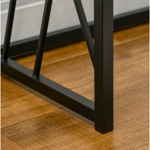 Large Console Table Vintage Industrial Grey Metal Hallway Entryway Sofa End Desk - Image 4