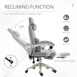 Modern Office Chair Ergonomic Computer Desk Executive Adjustable Swivel PC Work Seat - Image 5