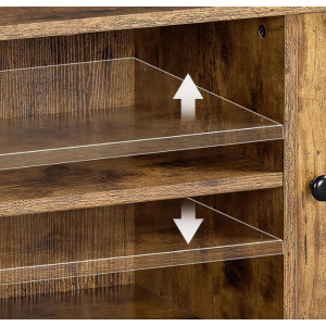 Industrial TV Stand Rustic Media Cabinet Large Vintage Retro Storage Shelf Unit - Image 5