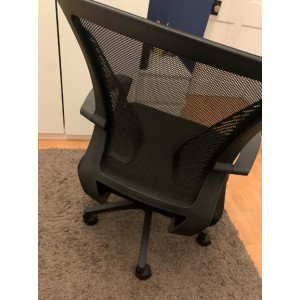 Office Computer Chair Adjustable Swivel Black Mesh Ergonomic Gaming PC Table - Image 6