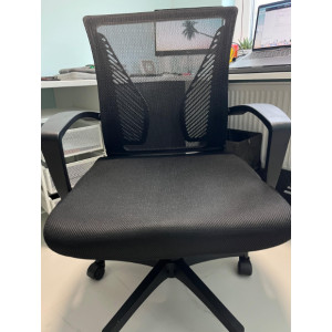 Office Computer Chair Adjustable Swivel Black Mesh Ergonomic Gaming PC Table - Image 4
