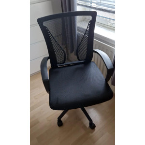 Office Computer Chair Adjustable Swivel Black Mesh Ergonomic Gaming PC Table - Image 3