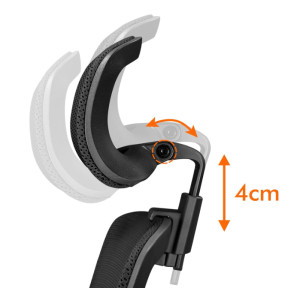 Ergonomic Office Chair Adjustable Swivel Computer Seat Mesh Headrest Back Support - Image 5