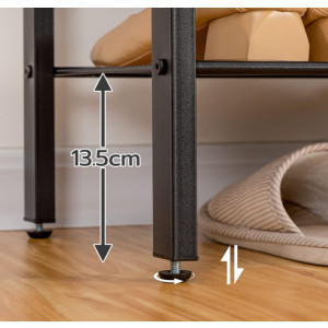 Industrial Coat Stand Rustic Metal Show Storage Cabinet Vintage Hall Tree Shelf Hooks Unit - Image 6