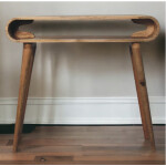 Scandinavian Console Table Rustic Solid Wood Vanity Dressing Vintage Nordic Hall