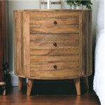 Nordic Chest Drawers Vintage Scandinavian Cabinet Unit Large Bedside Table