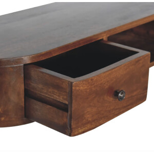 Floating Console Table Large Wall Writing Desk Mid Century Nordic Dressing Unit - Image 4