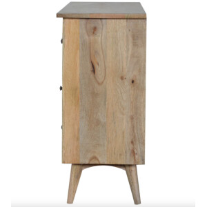 Nordic Chest of Drawers Scandinavian Rustic Solid Wood Sideboard Large Vintage Unit - Image 4