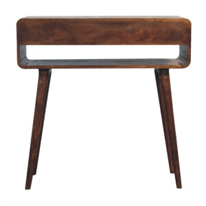 Mid Century Console Table Vintage Danish Hallway Sideboard Nordic Shelf Drawers - Image 4