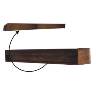Floating Console Table Large Wall Writing Desk Mid Century Nordic Dressing Unit - Image 5