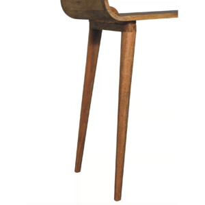 Scandinavian Console Table Rustic Solid Wood Vanity Dressing Vintage Nordic Hall - Image 4
