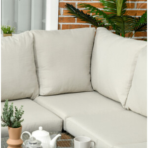Corner Rattan Furniture Garden Lounge Sofa Chair Table Set Wicker Woven Patio - Image 3