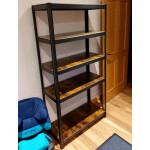 Industrial Shelving Unit Heavy Duty Display Cabinet Large Metal Storage Bookcase