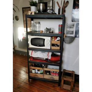 Industrial Shelving Unit Heavy Duty Display Cabinet Large Metal Storage Bookcase - Image 5