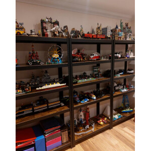 Industrial Shelving Unit Heavy Duty Display Cabinet Large Metal Storage Bookcase - Image 3