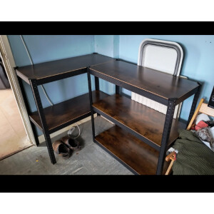 Industrial Shelving Unit Heavy Duty Display Cabinet Large Metal Storage Bookcase - Image 4